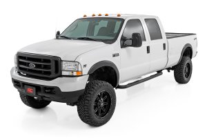 Ford F-350 Super Duty Nerf Steps - Rough Country - 3-Inch Tube, Crew Cab - '99-'16